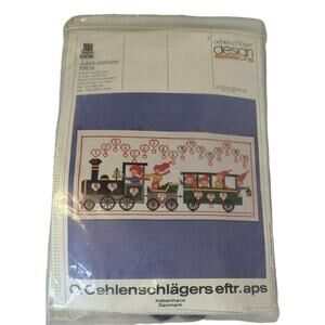 O.Oehlenschlager design New Christmas train advent calendar cross stitch kit